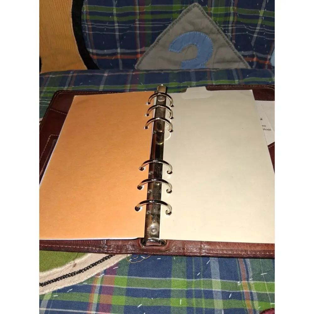 VTG Ghurka Original Collection Leather Agenda Ring Binder Organizer Planner...